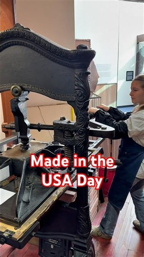 Channey letterpress prints with American made materials for Made In The USA Day (July 2)