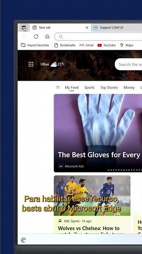 Use Abas Laterais no #Microsoft Edge - #shorts