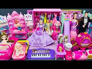 20 Minutes Satisfying With Unboxing Barbie Family Playset & Slide, Cute Doll Toys ASMR Review