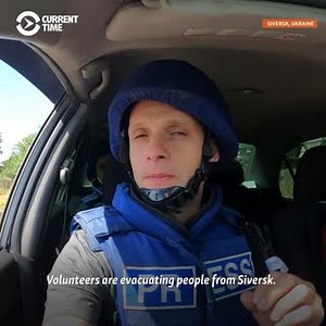 20K views · 850 reactions | Shells rained down as our team visited a frontline town in eastern Ukraine where volunteers were trying to evacuate civilians. Current Time reporter Borys Sachalko and cameraman Serhiy Dykun ran for cover, but nearby civilians were not fast enough. Two were injured and immediately taken for medical treatment in a safer location. | Radio Free Europe/Radio Liberty | Facebook