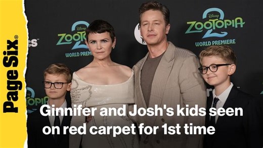 Ginnifer Goodwin and Josh Dallas’ kids make first-ever red carpet appearance at ‘Zootopia 2’ premiere