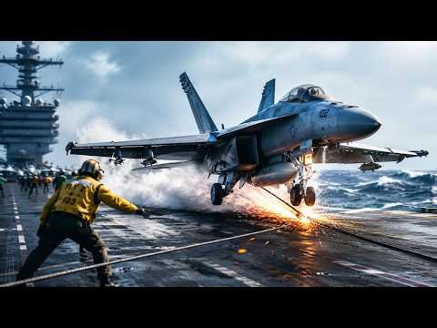 How U.S. Navy Pilots Handle Emergency Landings on Aircraft Carriers!