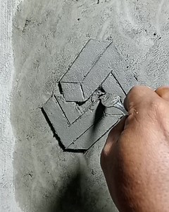 How to make beautiful cement 3d on wall | Andris Brick Art