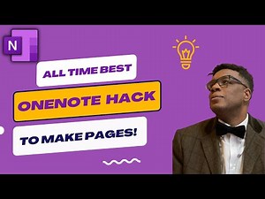 ALL TIME Best OneNote HACK to Make Pages!