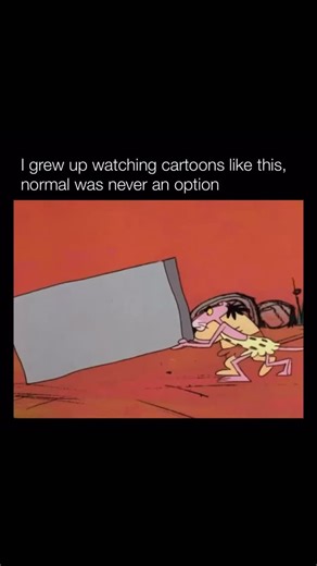 Explaining Cartoons on Instagram: "When the Pink Panther went prehistoric, the series leaned fully into visual comedy and clever anachronisms. In the 1969 short Prehistoric Pink Panther, the smooth, silent character is dropped into a Stone Age world filled with dinosaurs, cavemen, and primitive tools. With almost no dialogue, the cartoon relies on timing, pantomime, and sight gags as the Panther calmly navigates a hostile prehistoric environment, treating it with the same cool confidence he brin