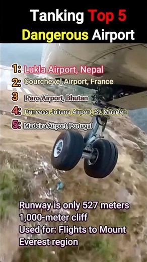 Ranking Top 5 Dangerous Airports In The World