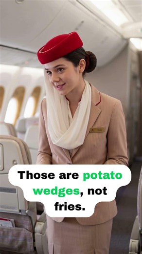 ✈️ On the plane 🍟 Fries vs. Potato Wedges #englishtips #learnenglish #shorts