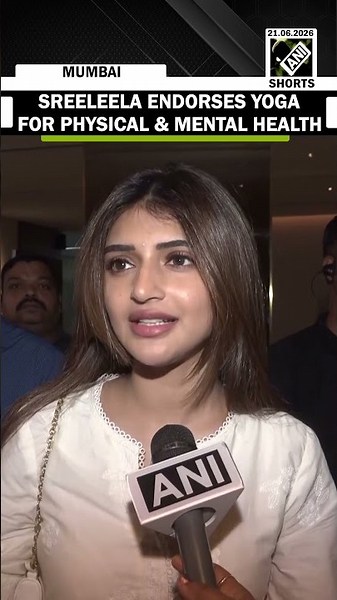 International Yoga Day: Actress Sreeleela endorses Yoga for physical & mental health