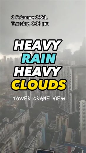Tower Crane View of Dark Clouds | The Pinnacle | SGTikrokers