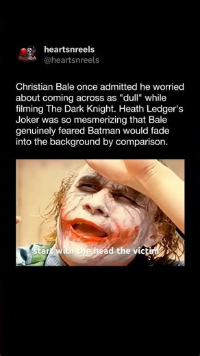 Christian Bale Feared Batman Would Feel “Dull” Next to Ledger’s Joker