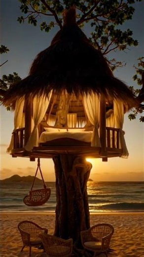 Magical Luxury Treehouse Build | Tropical Beach Treehouse Time-Lapse #treehouse #beachhouse #luxury