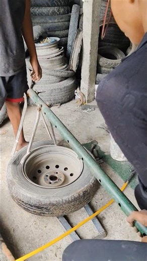 "Tyre repairing machine# #viralshort #automobile #tyer #repairing