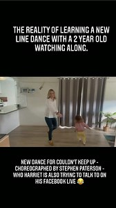 The reality of learning a new line dance with an active 2 year old 😂😂😂😂 A huge thank you to Stephen Paterson from LDSP Online for releasing a beautiful line dance called “Couldn’t Keep Up” - step sheet to come Thank you everyone who joined the live and for the lovely comments for both the dance and the song! 🧡🧡 | Ashleigh Dallas