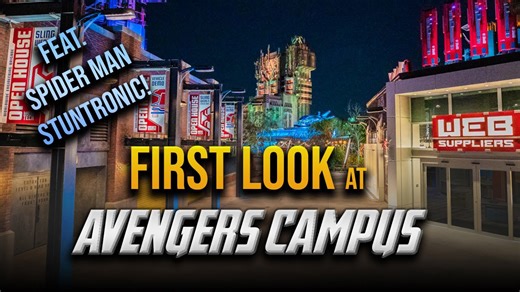 First Look at Avengers Campus: Spider-Man Stuntronic and More!
