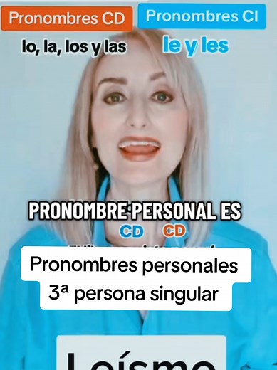 Pronombres personales de 3ª persona del singular
