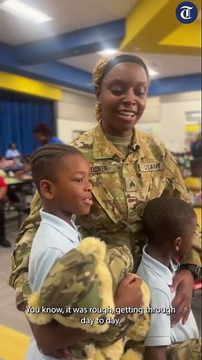 WATCH: U.S. Army Sergeant mom surprises sons at school in Macon after 9 month deployment