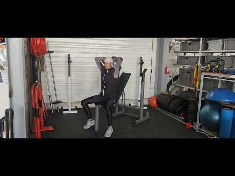 Extension triceps avec haltères