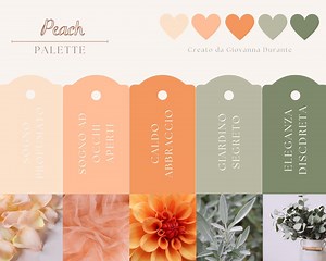 PEACH PALETTE - CANVA - Etsy