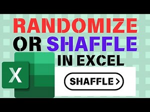 How to Randomize List in Excel Quick Formula