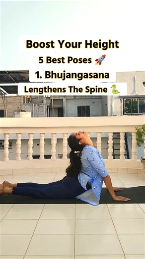 Grow Taller Naturally! 5 Yoga Poses That Actually Work🚀 |#HeightIncrease #GrowTaller #YogaForHeight