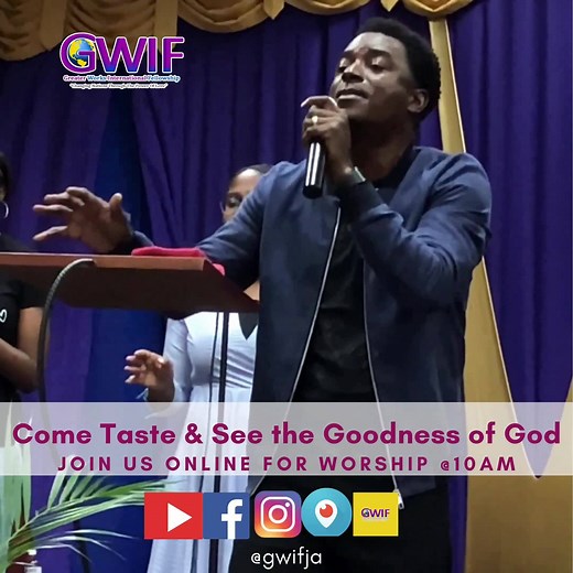 Join us Online for our Sunday service Live, right here on our Facebook page | Greater Works International Fellowship Jamaica - GWIF