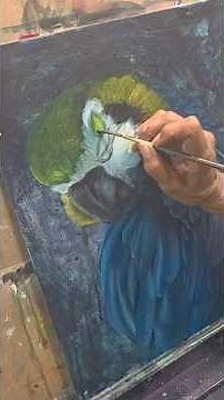 How to paint a bird with acrylic paint USING THE GRID OR PROPORTIONAL DIVIDER TOOL #howtopaintbirds