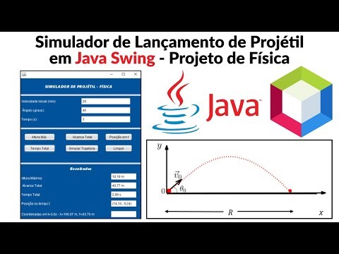 Simulador de Lançamento de Projéteis em Java Swing | Projeto de Física com Interface Gráfica