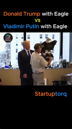 Startup TorQ on Instagram: "In global symbolism, the comparison of Donald Trump’s eagle and Vladimir Putin’s eagle is often used as a dramatic metaphor — the American bald eagle representing power, freedom, and dominance under Trump’s leadership, while the Russian double-headed eagle symbolizes historical strength, imperial legacy, and unwavering authority under Putin, and when these two symbolic eagles are imagined facing each other, it becomes a visual story of two nations’ pride, political in