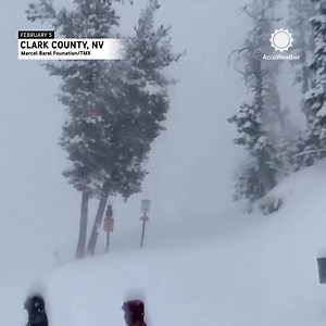 Four people were rescued following an avalanche in Lee Canyon, Nevada, on Monday. A group of snowboarders captured footage of the avalanche crashing down the mountain. | AccuWeather