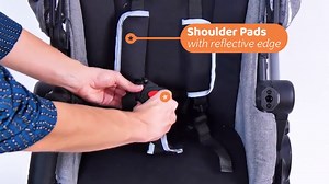 Jeep Sport Utility All-Terrain Stroller, Black on Silver Frame