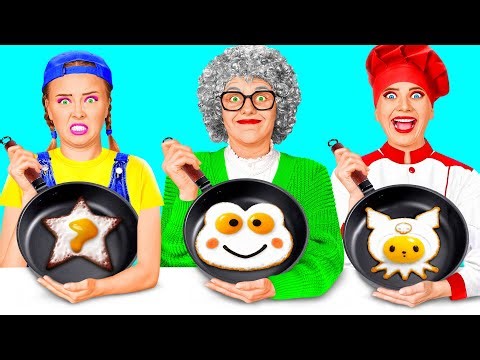 Me vs Grandma Cooking Challenge | Amazing Food Hacks by TeenTeam Challenge
