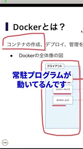 “デーモン”って言って通じる？Dockerの仕組み、説明できますよね。