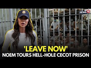 US Homeland Security Secretary Kristi Noem Visits The World's Deadliest Prison CECOT In El Salvador