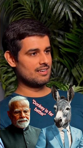 PODCAST:Dhruv rathee explained how "A real donkey is far better than Narendra Modi" #dhruvrathee
