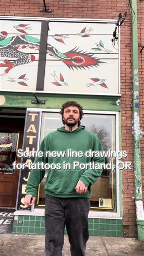 Line drawings to be made into tattoos in Portland, Oregon @Lombard St Tattoo booking through instagram always. #foryoupage #portlandoregon #traditionaltattoo #tattoo #fyp