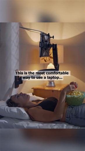 This changes how you use your laptop. #backpainrelief #workfromhome #ergonomicsetup #ergonomics #worksetup