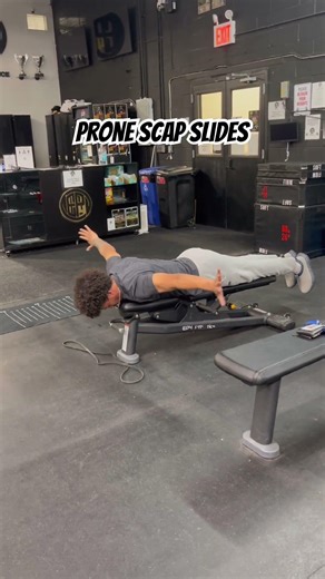 Prone Scap Slides Exercise For Shoulder Health (PERFECT ACCESSORY FOR IN SEASON LIFTS)
