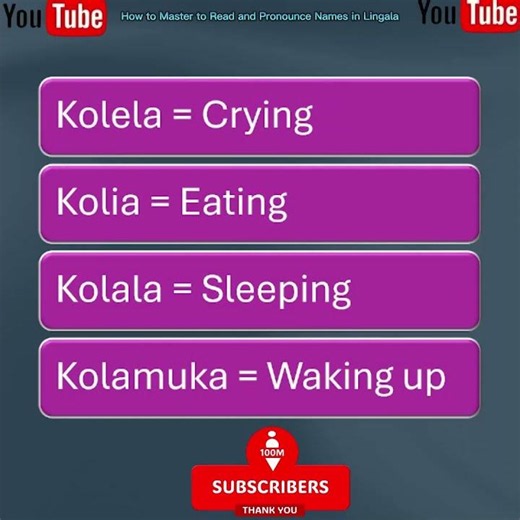 Master Reading and Pronouncing Lingala Names #short #LingalaNamePronunciation #shorts