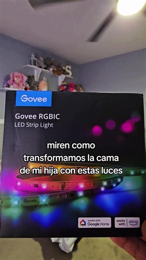 Govee RGBIC LED strip light 💯 😍 #govee #goveergbic #goveestriplights #underbedlights #lucesled #lucesrgbic #amazon #amazonfinds #amazonstorefront #goveevibes
