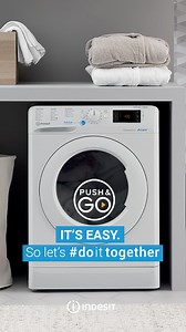 The outcome doesn’t change anything, it’s still a button, and it’s still very easy to push. So, Push&Go! #Indesit #doittogether #PushAndGo #appliance #homeappliance #washingmachine #laundryday #dishwasher #laundrytime #homecleaning #cleanhouse #homecaring | Indesit