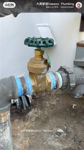 Main water shut-off valve replacement #大禹管道 #plumbing #Daewooplumbing