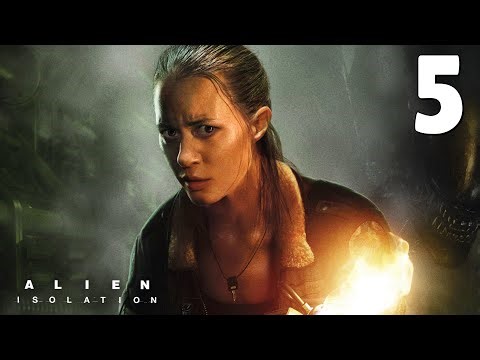 ALIEN ISOLATION Campaign Walkthrough PART 5 - COMPRESSION CYLINDER.