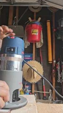 Decorative detail on a rail post with Bosch router