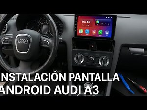 cambiar pantalla audi a3 8p (de 1din a 2din)