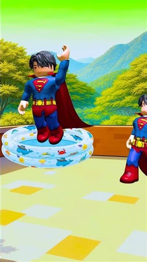 Roblox Jinu with Real-life swimming pool #roblox #jinu