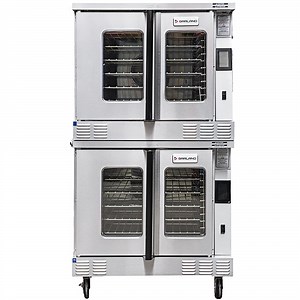Garland MCO-ED-20M Double Deck Deep Depth Full Size Electric Convection Oven with easyTouch Controls - 208V, 1 Phase, 20.8 kW