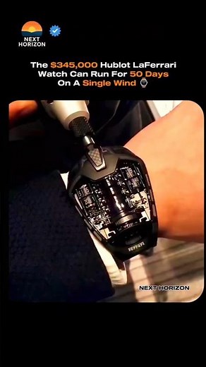 The $345,000 Hublot LaFerrari Watch Can Run For 50 Days On A Single Wind ⌚️