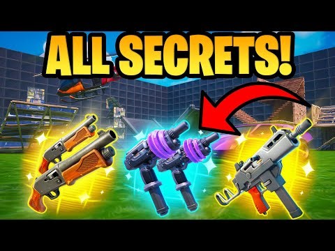 How To Get Every Secret in 1vs1 with every gun Fortnite [ New Low gravity gun & More]