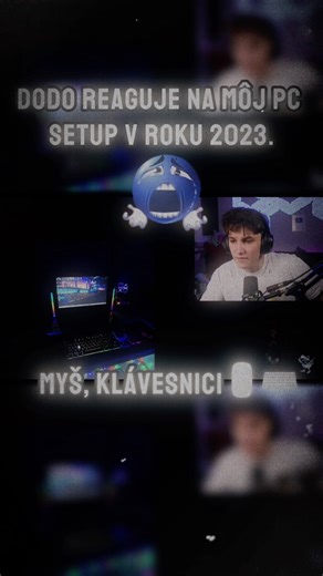 Dodo reaguje na môj PC setup v roku 2023 vs 2025.👀 #dodo #czsk #2023vs2025 #pcsetupedit #youtuber