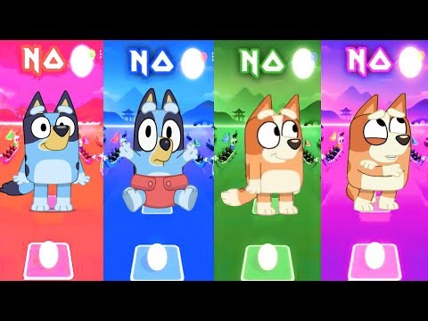 "BLUEY MAGIC 🆚 BLUEY BINGO FRIENDS 🆚 FUNNY MOMENTS | Tiles Hop EDM Rush + BeamNG.drive Gameplay!"